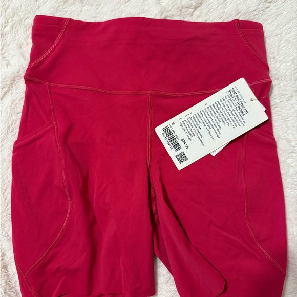 lululemon athletica Pants - NWT/ Lululemon Fast & Free High Rise Bike Shorts with Pockets